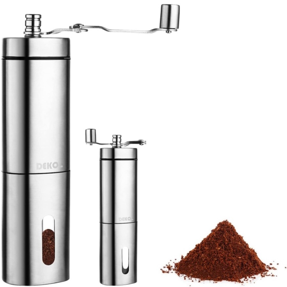 Coffee Grinder Manual, Hand Coffee Grinders with Adjustable Setting, Conical Cer